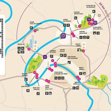 Bel Appartement 3Mn A Pied De La Gare Et 10Mn De Paris อาร์ฌ็องเตย ภายนอก รูปภาพ